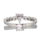 �n�[�g�V�F�C�v����M�s���N�T�t�@�C�A ��0.4ct �_�C�������h �v���`�i �����O(�w��)