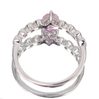�n�[�g�V�F�C�v����M�s���N�T�t�@�C�A ��0.4ct �_�C�������h �v���`�i �����O(�w��)