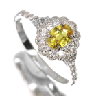 ����M�C�G���[�T�t�@�C�A ��0.6ct �_�C�������h ��0.4ct �v���`�i �����O(�w��)