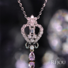 �p�[�v���_�C�������h 0.10ct/FPPu/I1 �_�C�������h 0.3ct �v���`�i �s���N�S�[���h �l�b�N���X