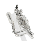 �_�C�������h 3.3ct �z���C�g�S�[���h �C�������O