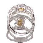 �C�G���[�_�C�������h 0.244ct/FVOY/SI1 �_�C�������h 0.5ct �v���`�i �C�G���[�S�[���h �����O(�w��)