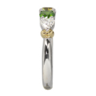 ���V�A�Y�f�}���g�C�h�K�[�l�b�g ��0.7ct �_�C�������h 0.4ct �v���`�i �C�G���[�S�[���h �����O(�w��)