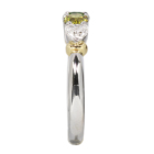 ���V�A�Y�f�}���g�C�h�K�[�l�b�g ��0.7ct �_�C�������h 0.4ct �v���`�i �C�G���[�S�[���h �����O(�w��)