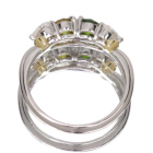 ���V�A�Y�f�}���g�C�h�K�[�l�b�g ��0.7ct �_�C�������h 0.4ct �v���`�i �C�G���[�S�[���h �����O(�w��)