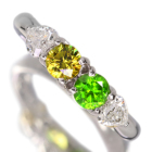���V�A�Y�f�}���g�C�h�K�[�l�b�g ��0.7ct �_�C�������h 0.4ct �v���`�i �C�G���[�S�[���h �����O(�w��)