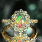 �G�`�I�s�A�Y�E�F���I�p�[�� 1.1ct �_�C�������h ��1ct �C�G���[�S�[���h �����O(�w��)