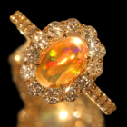 �G�`�I�s�A�Y�E�F���I�p�[�� 1.1ct �_�C�������h ��1ct �C�G���[�S�[���h �����O(�w��)