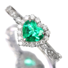 �n�[�g�V�F�C�v�G�������h 0.7ct �_�C�������h 0.3ct �v���`�i �����O(�w��)