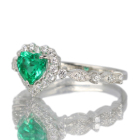 �n�[�g�V�F�C�v�G�������h 0.7ct �_�C�������h 0.3ct �v���`�i �����O(�w��)