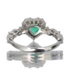 �n�[�g�V�F�C�v�G�������h 0.7ct �_�C�������h 0.3ct �v���`�i �����O(�w��)