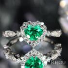 �n�[�g�V�F�C�v�G�������h 0.7ct �_�C�������h 0.3ct �v���`�i �����O(�w��)