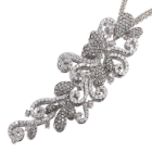 �_�C�������h 7.4ct �z���C�g�S�[���h �l�b�N���X
