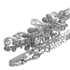 �_�C�������h 7.4ct �z���C�g�S�[���h �l�b�N���X