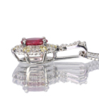 ����M�s�W�����u���b�h���r�[ 0.5ct �C�G���[�_�C�������h 0.13ct �_�C�������h �v���`�i �l�b�N���X