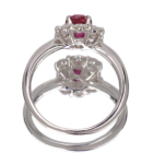 ����M���r�[ 1.0ct �_�C�������h ��0.6ct �v���`�i �����O(�w��)