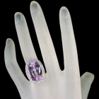 �N���c�@�C�g 20ct �_�C�������h 1.3ct �s���N�S�[���h �����O(�w��)