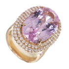 �N���c�@�C�g 20ct �_�C�������h 1.3ct �s���N�S�[���h �����O(�w��)