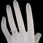 �s���N�_�C�������h 0.233ct/FOP/SI2 �_�C�������h 0.5ct �v���`�i �s���N�S�[���h �����O(�w��)