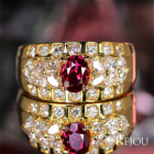 �s�W�����u���b�h���r�[ ��0.8ct �_�C�������h1.0 ct �C�G���[�S�[���h �����O(�w��)