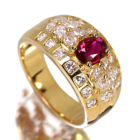 �s�W�����u���b�h���r�[ ��0.8ct �_�C�������h1.0 ct �C�G���[�S�[���h �����O(�w��)