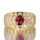 �s�W�����u���b�h���r�[ ��0.8ct �_�C�������h1.0 ct �C�G���[�S�[���h �����O(�w��)