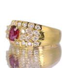 �s�W�����u���b�h���r�[ ��0.8ct �_�C�������h1.0 ct �C�G���[�S�[���h �����O(�w��)