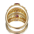 �s�W�����u���b�h���r�[ ��0.8ct �_�C�������h1.0 ct �C�G���[�S�[���h �����O(�w��)