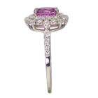 �X�������J�Y�s���N�T�t�@�C�A 1.1ct �_�C�������h 0.5ct �v���`�i �����O(�w��)