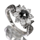 �u���b�N�_�C�������h 0.8ct �_�C�������h 0.6ct �z���C�g�S�[���h�i �����O(�w��)
