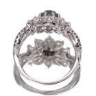 �u���b�N�_�C�������h 0.8ct �_�C�������h 0.6ct �z���C�g�S�[���h�i �����O(�w��)