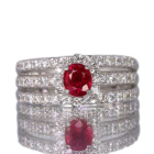 �~�����}�[�Y(�r���}�Y)�s�W�����u���b�h���r�[ 0.6ct �_�C�������h 0.5ct �v���`�i �����O(�w��)